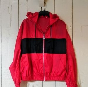Red & Black Windbreaker